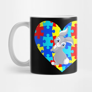 Autism Day rabbit Mug